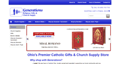Desktop Screenshot of generationsreligiousgifts.com